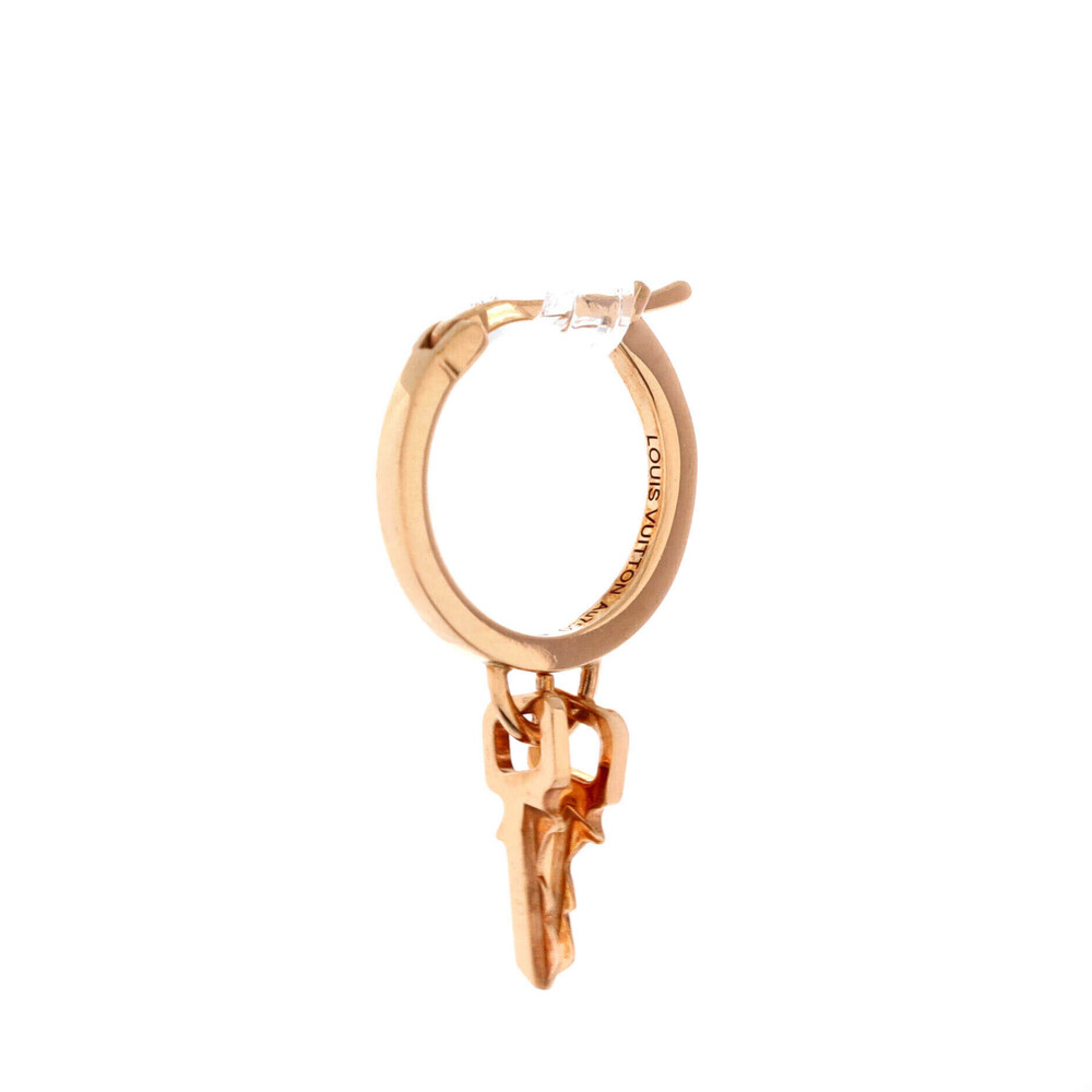 Louis Vuitton Lockit Hoop Earrings 18K Rose Gold - Picture 2 of 3